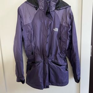 North face rain jacket.  Women’s large